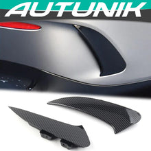 Cargar imagen en el visor de la galería, Autunik For 2020-2023 Mercedes CLA C118 AMG Bumper Carbon Fiber Look Rear Splitter Canard Air Vents