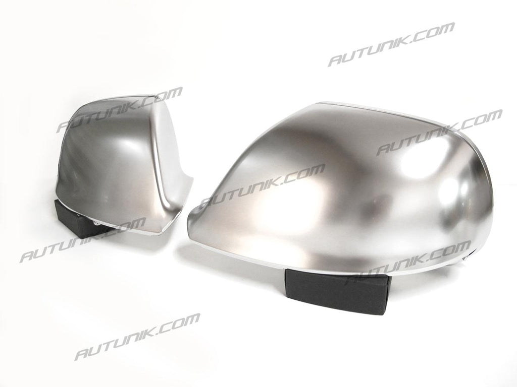 Autunik Matte Chrome Side Mirror Cover Caps Replacement Fit AUDI Q7 2010-2015 Q5 09-17 W/O Lane Assist mc117