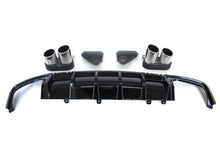 Charger l&#39;image dans la galerie, S7 Look Rear Diffuser w/ Silver Exhaust Tips For Audi C8 A7 S-line S7 2019-2023 di155