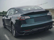 Cargar imagen en el visor de la galería, Autunik Fits 2017-2022 Tesla Model 3 Rear Diffuser Aprons Side Canards Shiny Black di139