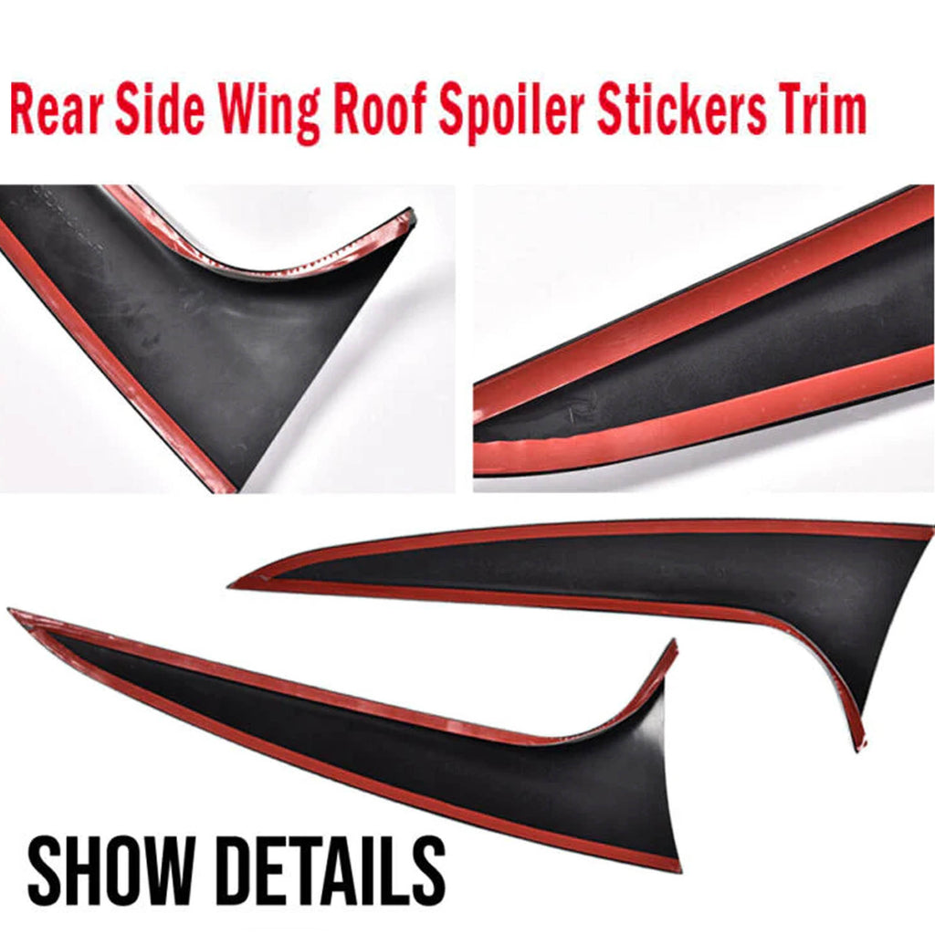 Autunik 2019-2021 For BMW X4 G0 Gloss Black Rear Window Spoiler Side Wing Cover