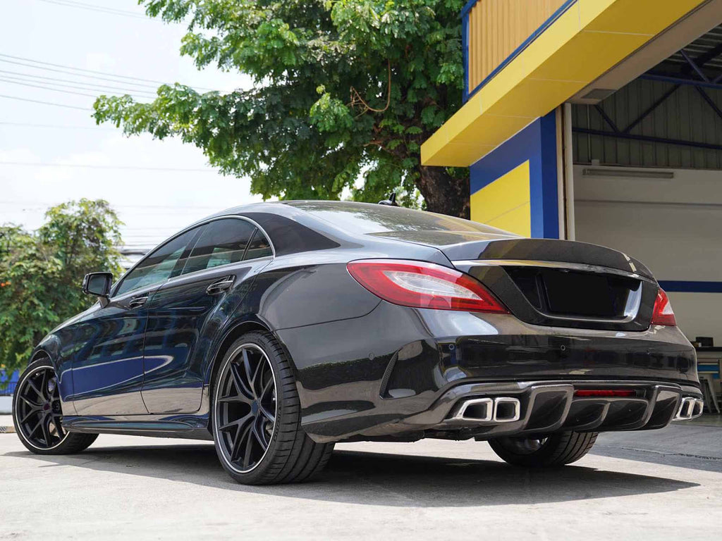Autunik Chrome Muffler Tips Dual Exhaust Pipe For 2011-2017 Mercedes CLS W218 CLS63 AMG et89