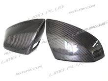 Cargar imagen en el visor de la galería, Autunik Real Carbon Fiber Side Mirror Cover Caps For Audi Q5 SQ5 Q7 SQ7 2018-2023 With Side Assist mc28