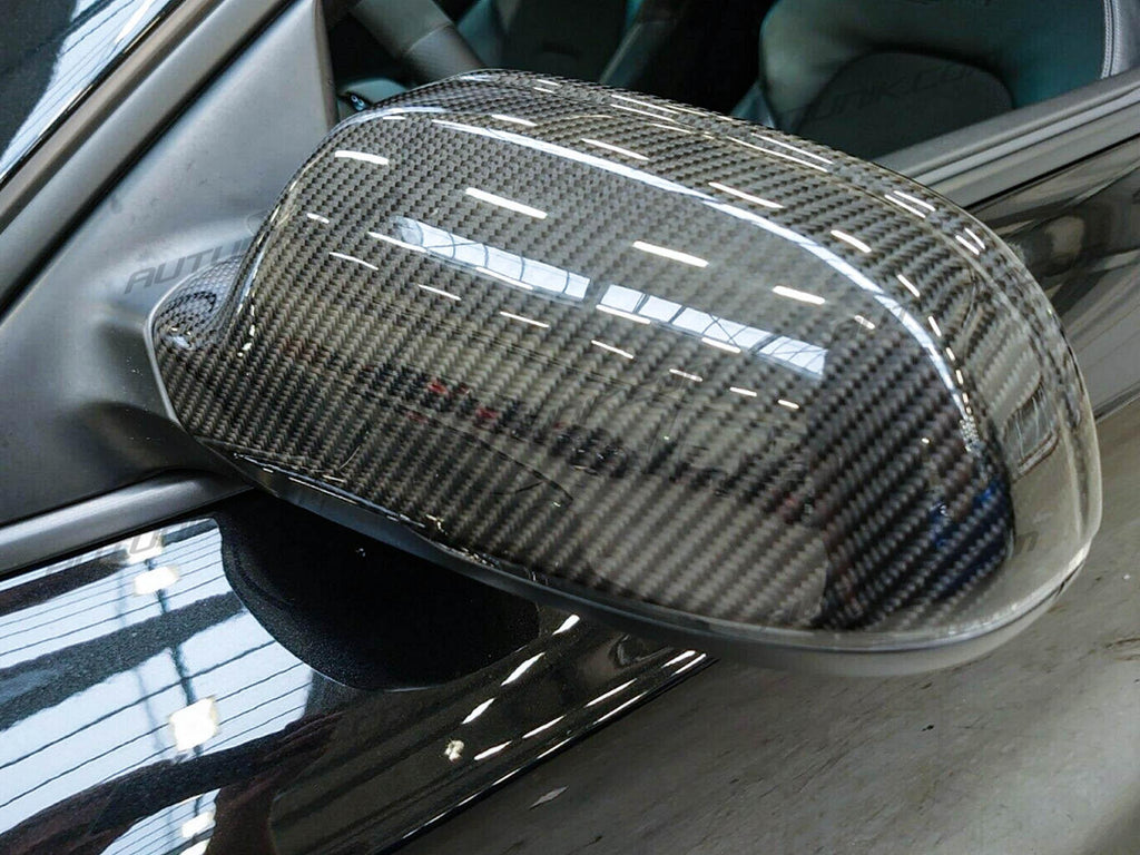 Real Carbon Fiber Side Mirror Cover Caps Replacement For Audi A4 B8.5 S4 RS4 A5 S5 RS5 2012-2015 w/o Lane Assist od13