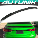 Autunik Real Carbon Fiber Rear Trunk Spoiler Wing For Audi A3 8V S3 RS3 Seadn 2014-2020
