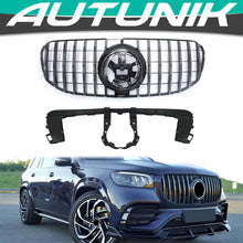 Cargar imagen en el visor de la galería, Autunik GT Front Grill Grille For Mercedes-Benz X167 GLS 2020-2022 fg185 - Chrome/Black