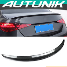 Cargar imagen en el visor de la galería, Autunik For 2022-2023 Mercedes Benz W206 Sedan C300 Carbon Fiber Look Trunk Spoiler Wing