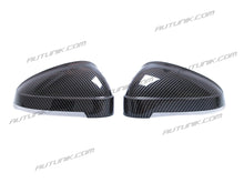 Cargar imagen en el visor de la galería, Carbon Look Side Mirror Cover Caps For 2017-2023 Audi A4 S4 B9 A5 S5 w/ Lane Assist mc129