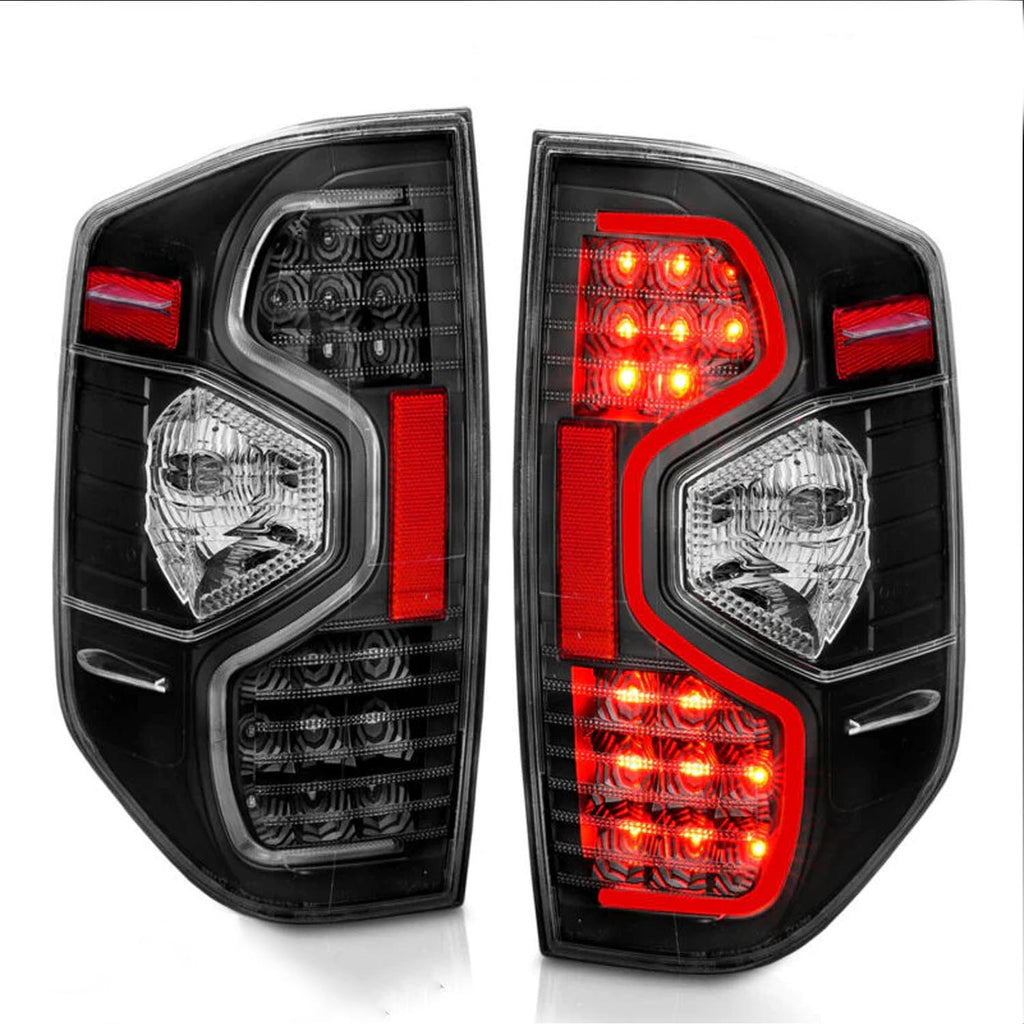 Autunik LED Black Brake Tail Lights For 2014-2021 Toyota Tundra SR5 TRD SR Pickup
