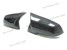 Charger l&#39;image dans la galerie, Autunik Real Carbon Fiber Side Mirror Cover Caps Replacement For BMW F20 F21 F22 F30 F32 F36 bm72