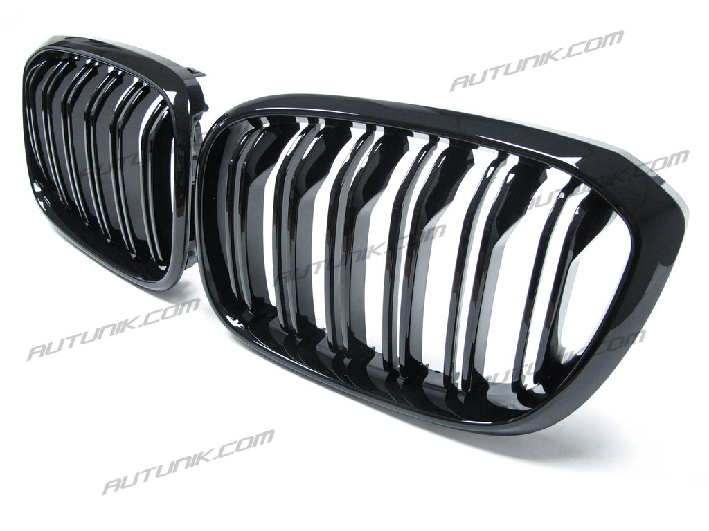 Gloss Black Front Kidney Grille for BMW X3 G01 X4 G02 2018-2021 fg123