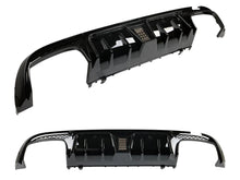 Load image into Gallery viewer, Rear Diffuser w/ LED + Black Exhaust Tips For Mercedes W205 C63 C63S AMG 2015-2021