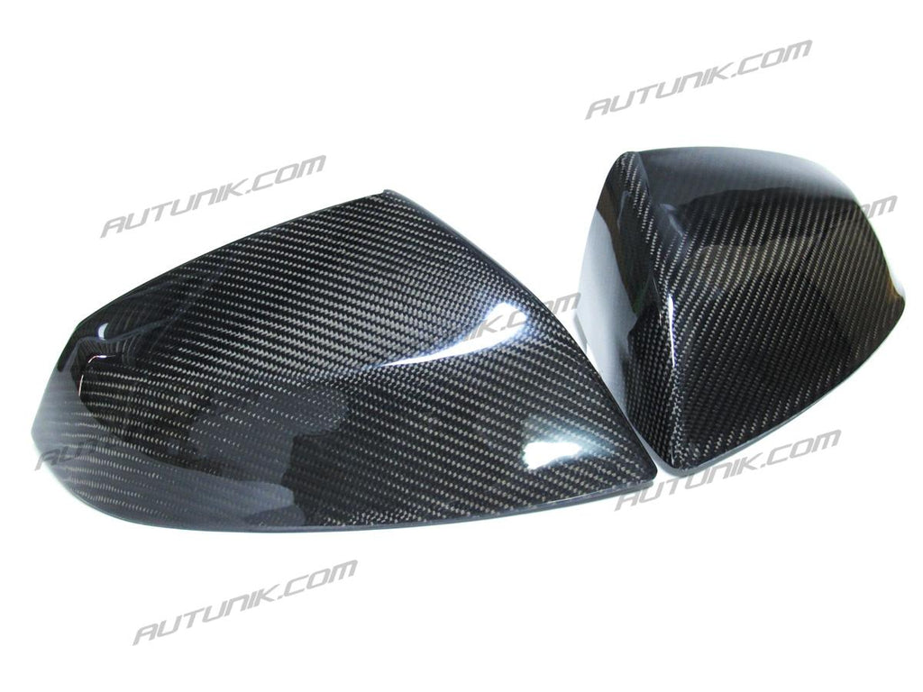 Real Carbon Fiber Side Mirror Cover Caps Replacement for Audi Q5 SQ5 Q7 2017+ W/O Lane Assist mc18