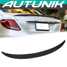 Cargar imagen en el visor de la galería, Autunik For 2017-2023 Mercedes E-Class W213 Sedan Carbon Fiber Look RearTrunk Spoiler Wing