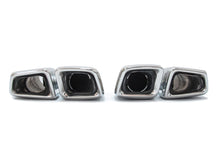 Cargar imagen en el visor de la galería, Autunik H Tyle Chrome Exhaust Tips Muffler Pipes for Mercedes CLS C218 W218 AMG Bumper 2011-2017 et91