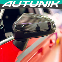 Laden Sie das Bild in den Galerie-Viewer, Real Carbon Fiber Side Mirror Cover Caps For 2014-2020 Audi A3 8V S3 RS3 w/o Lane Assist od17