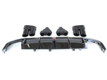 Load image into Gallery viewer, RS7 Rear Diffuser w/ LED + Black Exhaust Tips For Audi A7 S-line S7 2019-2023 di180 Sales
