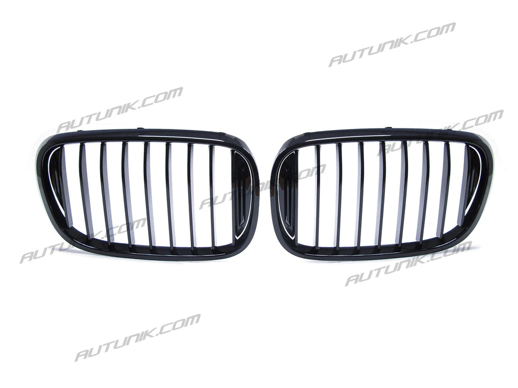 Gloss Black Front Kidney Grille For 16-19 BMW 7-Series G11 G12 fg114