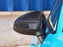 Cargar imagen en el visor de la galería, Carbon Look Side Mirror Cover Caps For 2017-2023 Audi A4 S4 B9 A5 S5 w/ Lane Assist mc129