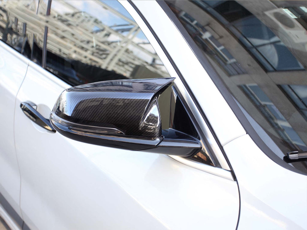 100% Dry Carbon Fiber Mirror Cover Caps Replace for BMW X1 F48 F49 Z4 G29 mc150
