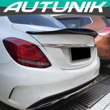 Autunik For 15-21 Mercedes W205 4DR Sedan Gloss Black Rear Trunk Spoiler Wing sp70