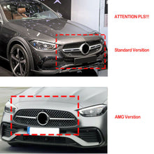 Cargar imagen en el visor de la galería, Black GT Front Grille Grill For 2022-2023 Mercedes W206 C200 C300 Non-AMG Bumper Only