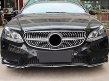 Cargar imagen en el visor de la galería, Autunik For 2014-2016 Mercedes W212 Sedan Silver Diamond Front Hood Grille Grill w/o Front Camera