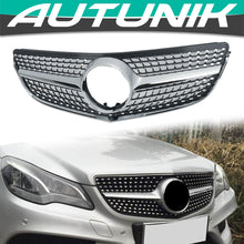 Cargar imagen en el visor de la galería, Autunik For 2014-2017 Mercedes-Benz W207 C207 Coupe Silver Diamond Front Grille Grill w/o Camera