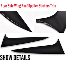 Charger l&#39;image dans la galerie, Autunik 2019-2021 For BMW X4 G0 Gloss Black Rear Window Spoiler Side Wing Cover