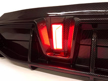 Cargar imagen en el visor de la galería, Carbon Fiber Look Rear Diffuser w/ Light For 2020-2023 Tesla Model Y