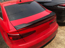 Charger l&#39;image dans la galerie, For 2014-2020 Audi A3/S3/RS3 8V Real Carbon Fiber Rear Trunk Spoiler Highkick Duckbill Wing