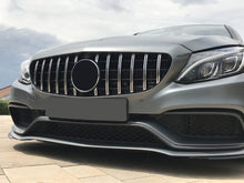 Cargar imagen en el visor de la galería, Autunik For 2015-2018 Mercedes C-Class W205 Sedan/Coupe Black/Chrome GT Front Grille Grill w/ Camera