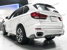 Cargar imagen en el visor de la galería, Carbon Fiber Look Front Lip + Rear Diffuser For 2014-2018 BMW X5 F15 M-Sport