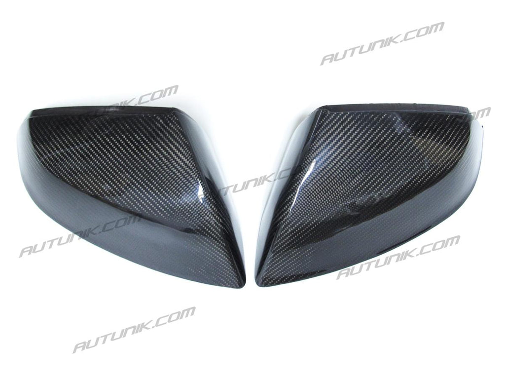 Real Carbon Fiber Side Mirror Cover Caps Replacement for Audi Q5 SQ5 Q7 2017+ W/O Lane Assist mc18