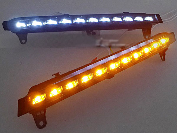 LED Daytime Running Light DRL Turn Signals Fog Lamps For Audi Q7 07-09 dr9