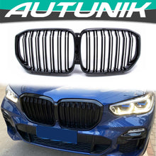 Laden Sie das Bild in den Galerie-Viewer, Autunik For 2019-2023 BMW X5 G05 Gloss Black Front Kidney Grille Grill fg10 Sales
