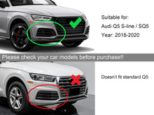 Cargar imagen en el visor de la galería, Front Fog Light Grille Cover For Audi Q5 Sport SQ5 2018-2020 fg241