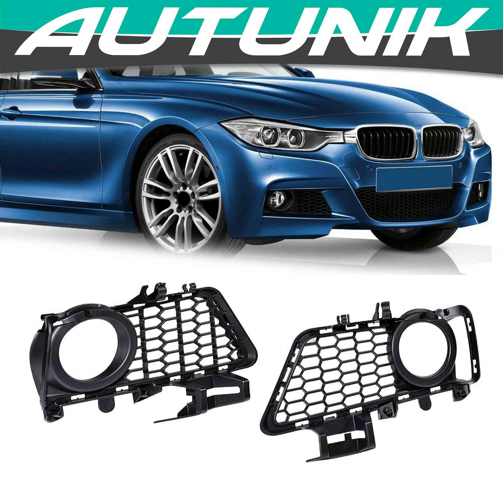 Front Fog Light Cover Grille for BMW 3-Series F30 F31 M Sport 2012-2018