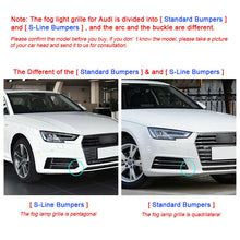 Charger l&#39;image dans la galerie, RS5 Style Front Fog Light Grill Cover for Audi A4 B9 Sline S4 Sport 2017-2018