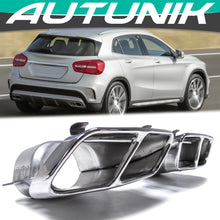 Load image into Gallery viewer, Autunik Chrome Exhaust Pipe Muffler Tips for Mercedes W176 A45 C117 CLA45 X156 GLA45 AMG et31