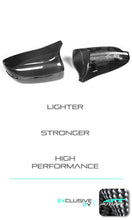 Laden Sie das Bild in den Galerie-Viewer, 100% Dry Carbon Fiber Mirror Cover Caps M Style Replace for BMW M5 F90 LHD mc155