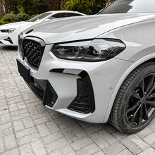 Cargar imagen en el visor de la galería, Autunik Carbon Black Front Bumper Side Air Vent Trim For BMW X3 X4 G01 G02 M Sport 2022-2023