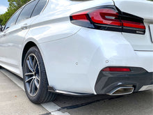 Laden Sie das Bild in den Galerie-Viewer, Gloss Black Rear Bumper Side Splitters Canard for BMW 5-Series G30 M-Sport 2017-2020