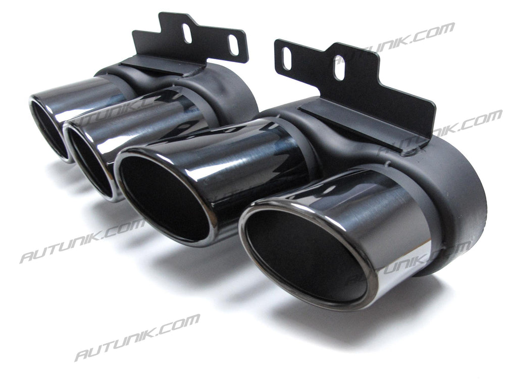 S6 Style Rear Diffuser + Black Exhaust Tips for Audi C8 A6 S-line S6 2019-2023 di92
