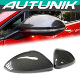 Autunik Real Carbon Fiber Mirror Cover Caps Replacement for VW Golf MK7 MK7.5 GTI R TDI TSI vw169