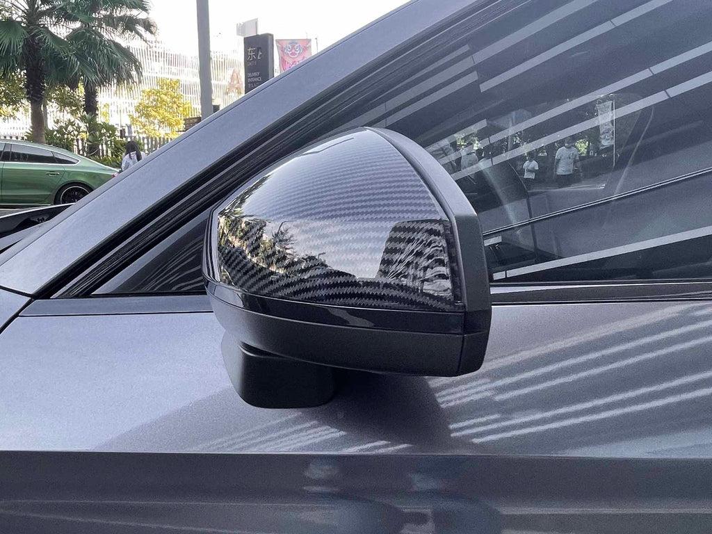 Carbon Fiber Look Mirror Cover Caps For Audi A3 8V S3 RS3 2014-2021 w/ Lane Assist mc67