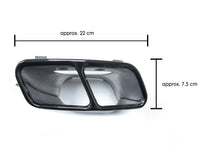 Cargar imagen en el visor de la galería, Autunik Black Exhaust Pipe Muffler Tips for Mercedes Benz CLA C117 W117 CLA45 W176 A45 et47