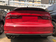Cargar imagen en el visor de la galería, For 2014-2020 Audi A3/S3/RS3 8V Real Carbon Fiber Rear Trunk Spoiler Highkick Duckbill Wing