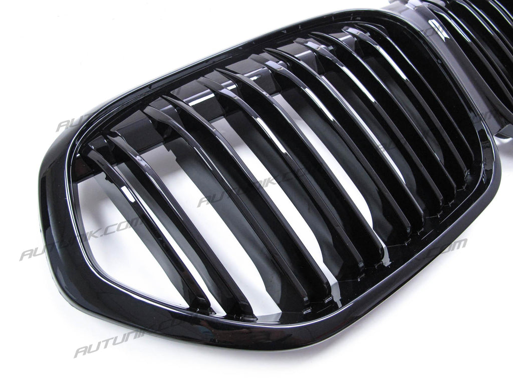 Gloss Black Front Kidney Grille for BMW X1 F48 LCI 2020-2022 fg118