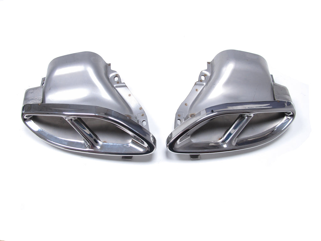 Autunik Chrome Exhaust Pipe Muffler Tips for Mercedes W212 W205 Sedan Coupe C207 W166 W253 et32